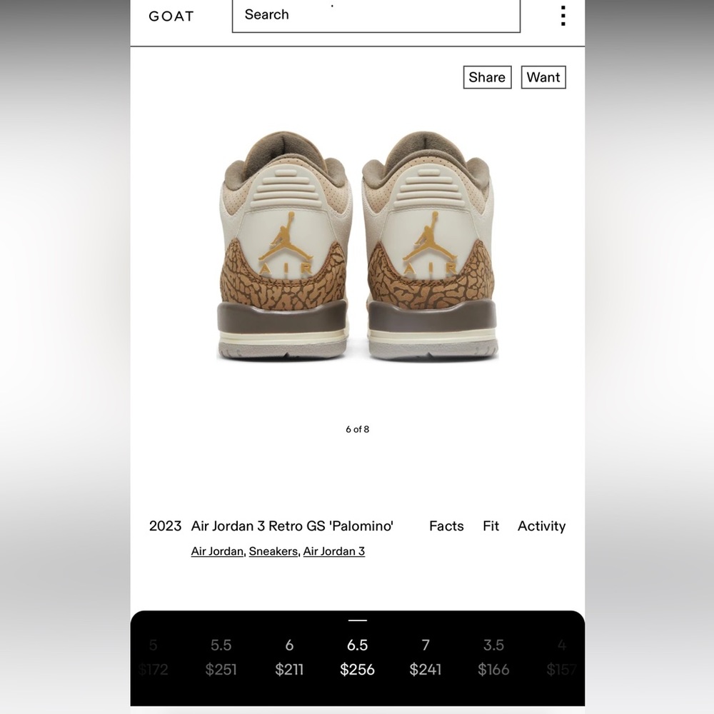 Jordan Retro 3 “Palomino”